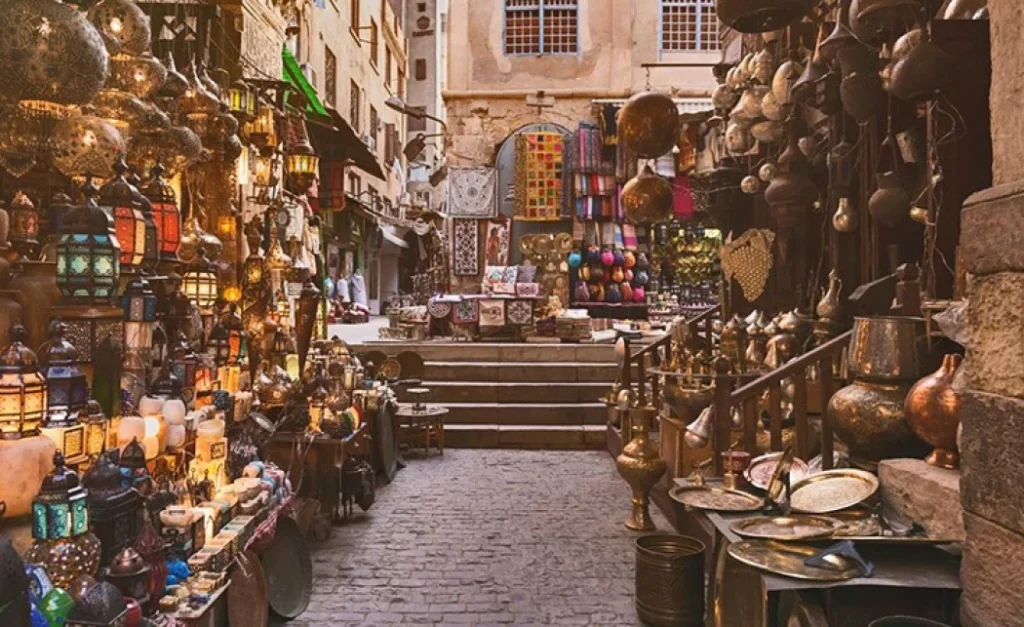 The Khan el-Khalili Bazaar in Cairo-webp