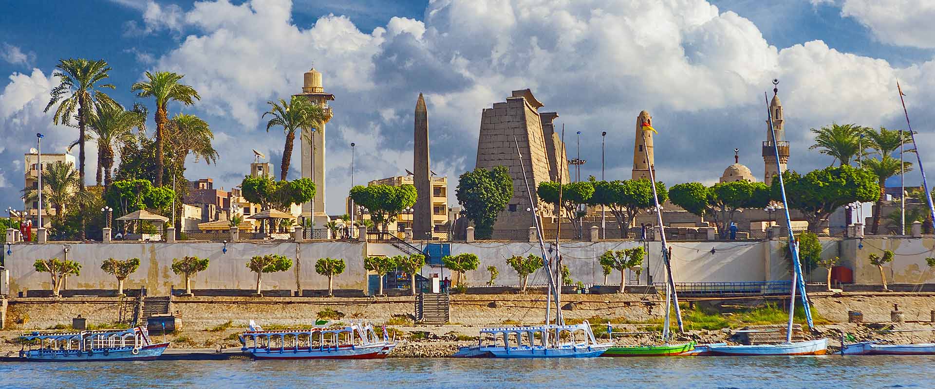 River Nile Luxor Egypt, Beautiful yellow sunny background